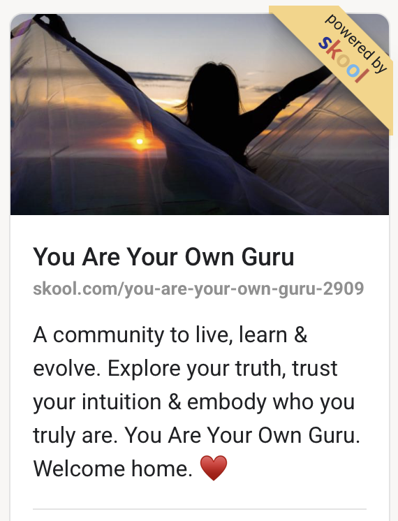 You Are Your Own Guru Skool Community