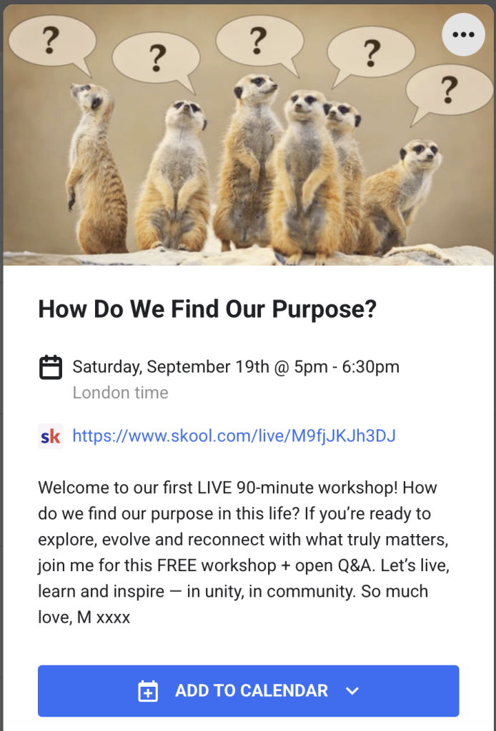 Free Monthly Workshops